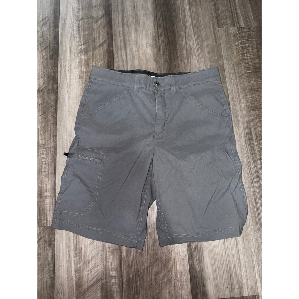 Eddie Bauer Mens 32 Gray Horizon Guide Cargo Shorts Hiking Outdoor Performance